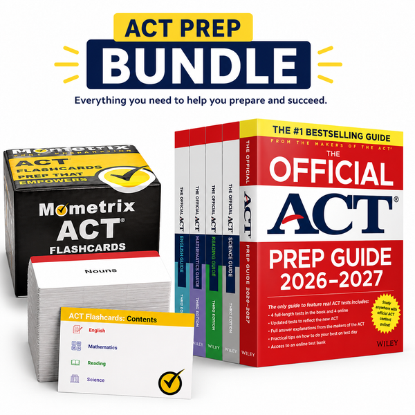 The Official ACT Prep & Subject Guides, 2026-2027 Five Book Set Plus Flashcards Bundle