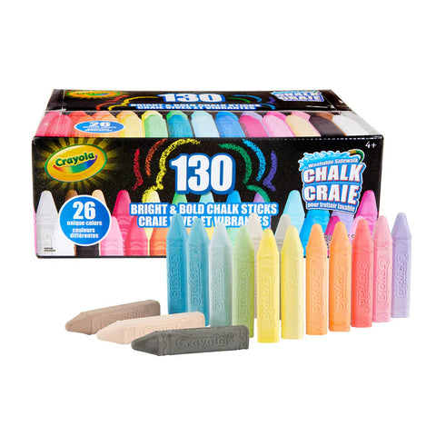 Crayola Washable Bright and Bold SIdewalk Chalk Sticks (BIN 510817)