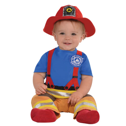 Amscan First Fireman Costume, Infant 6-12 Months (846819)