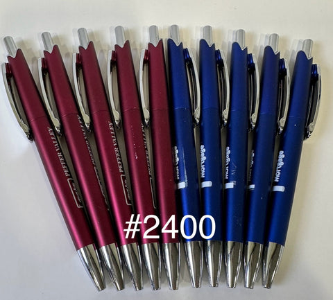 Bulk Lot of 80 Misprinted Retractable Ballpoint Pens  (Lot #2400)