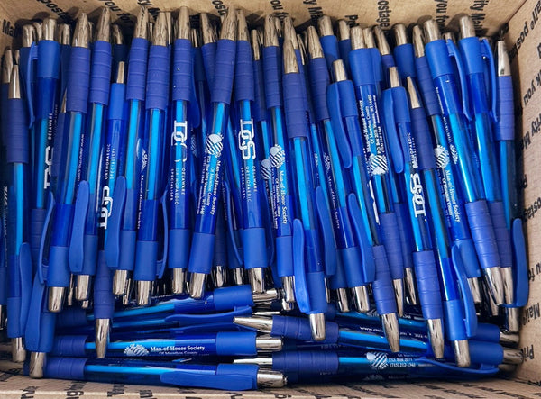 Bulk Lot of 250 Misprinted Retractable Ballpoint Pens  (Lot #2416)