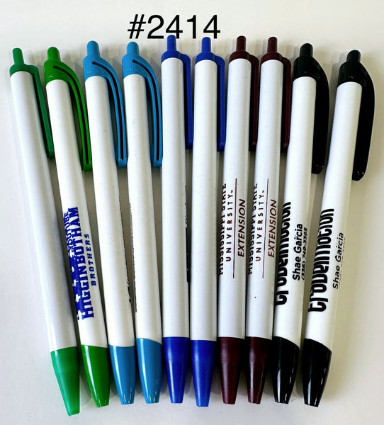 Bulk Lot of 280 Misprinted Retractable Ballpoint Pens  (Lot #2414)