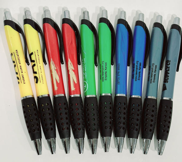 Bulk Lot of 200 Misprinted Retractable Ballpoint Pens  (Lot #2409)