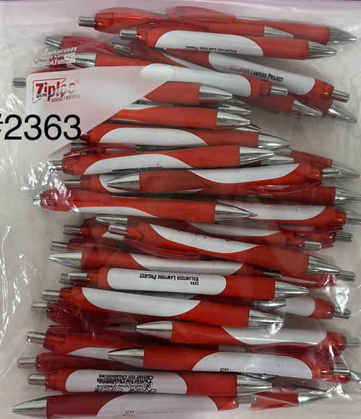 Bulk Lot of 50 Misprinted Retractable Ballpoint Pens  (Lot #2363)