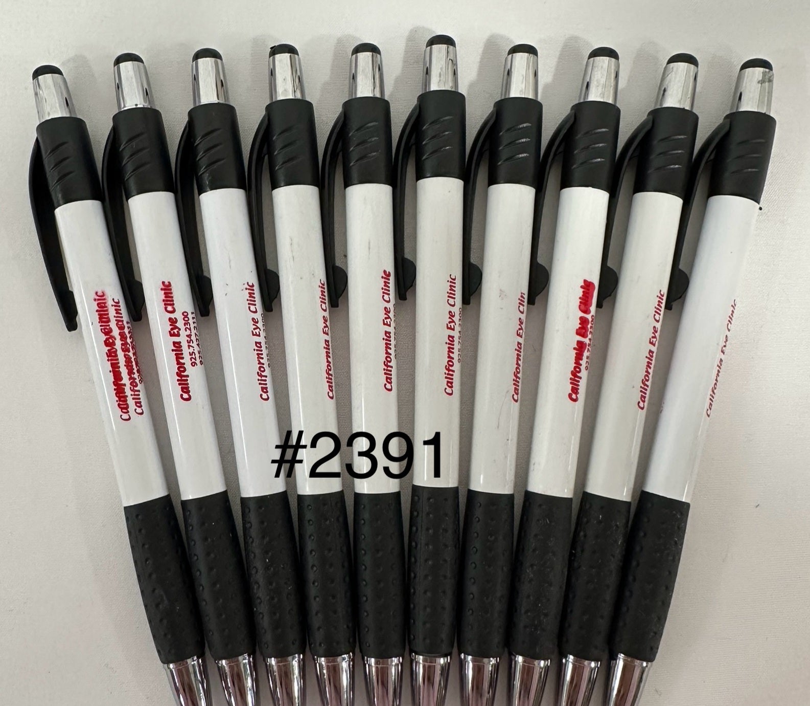 Bulk Lot of 190 Misprinted Retractable Ballpoint Pens  (Lot #2391)