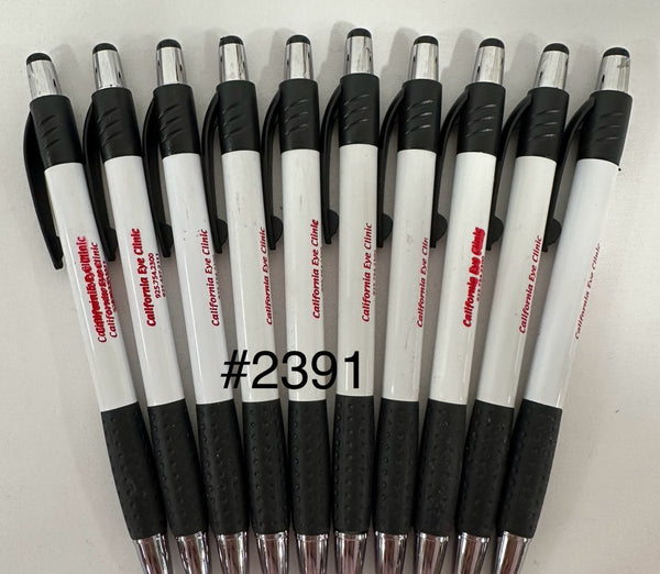 Bulk Lot of 190 Misprinted Retractable Ballpoint Pens  (Lot #2391)