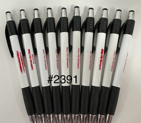 Bulk Lot of 190 Misprinted Retractable Ballpoint Pens  (Lot #2391)