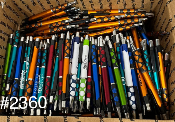 Bulk Lot of 300 Misprinted Retractable Ballpoint Pens (Lot #2360)