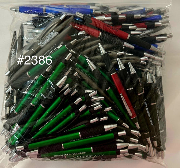 Bulk Lot of 190 Misprinted Retractable Ballpoint Pens (Lot #2386)