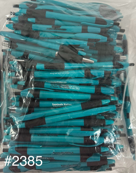 Bulk Lot of 145 Misprinted Retractable Ballpoint Pens (Lot #2385)