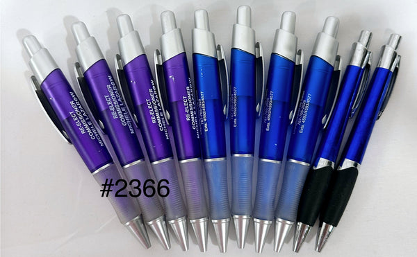Bulk Lot of 230 Misprinted Retractable Ballpoint Pens (Lot #2366)