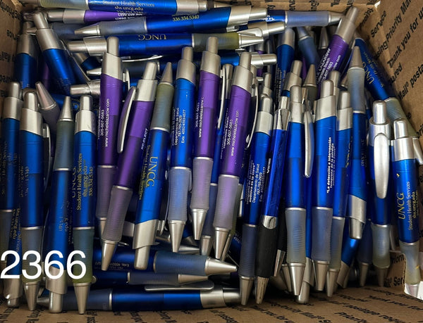 Bulk Lot of 230 Misprinted Retractable Ballpoint Pens (Lot #2366)