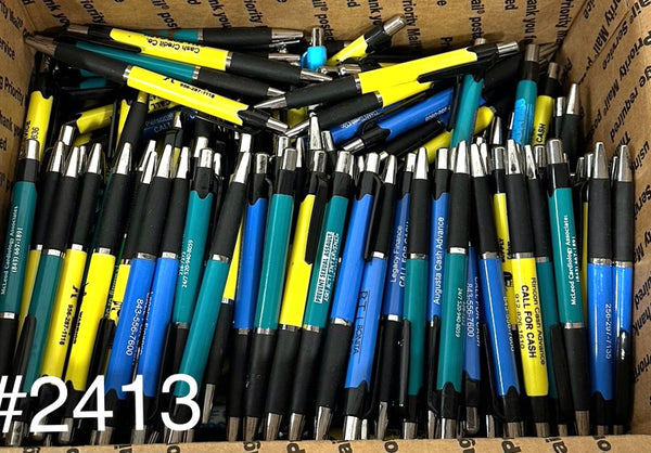Bulk Lot of 275 Misprinted Retractable Ballpoint Pens (Lot #2413)