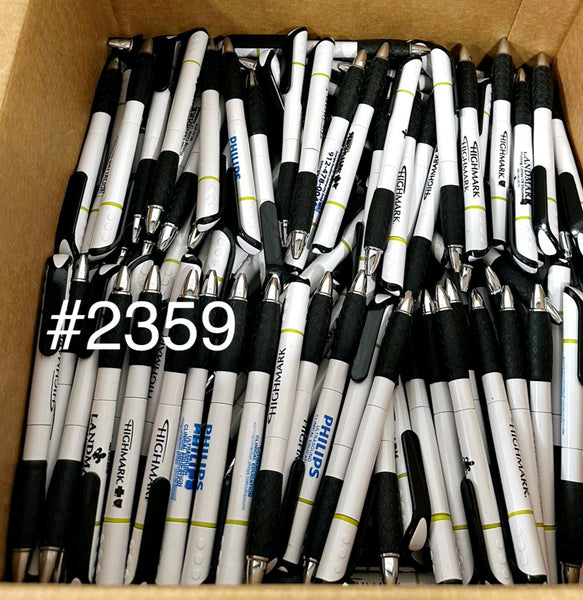 Bulk Lot of 200 Misprinted Ballpoint Pens w/ Highlighter (Lot #2359)