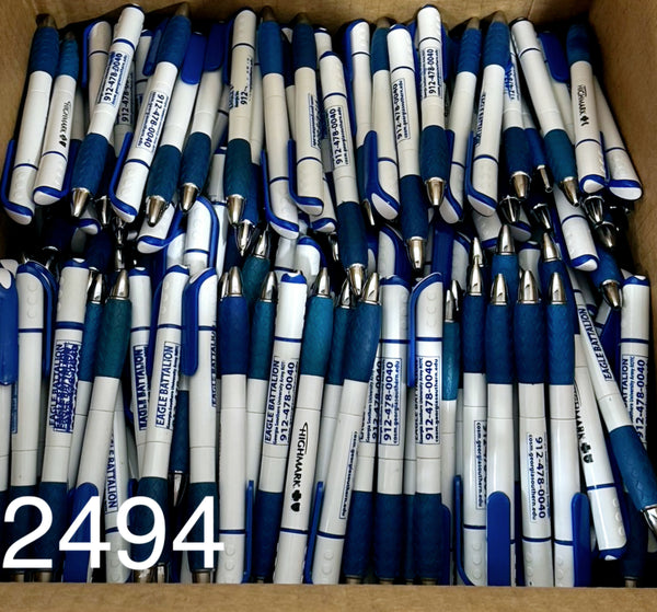 Bulk Lot of 20 Misprinted Retractable Ballpoint Pens (Lot #2494-20)