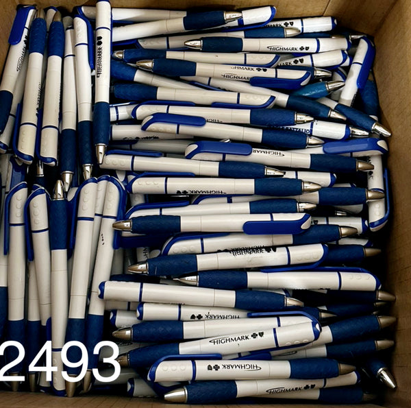 Bulk Lot of 300 Misprinted Retractable Ballpoint Pens (Lot #2493)