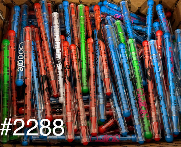Bulk Lot of 200 Misprinted Maze Puzzle Ballpoint Pens (Lot #2288)