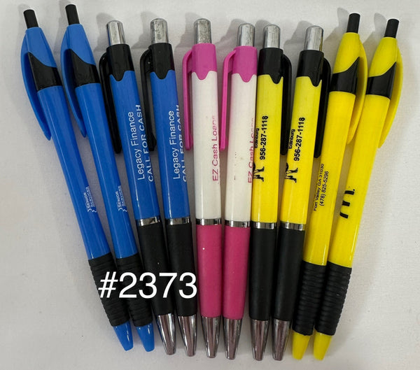 Bulk Lot of 300 Misprinted Retractable Ballpoint Pens (Lot #2373)