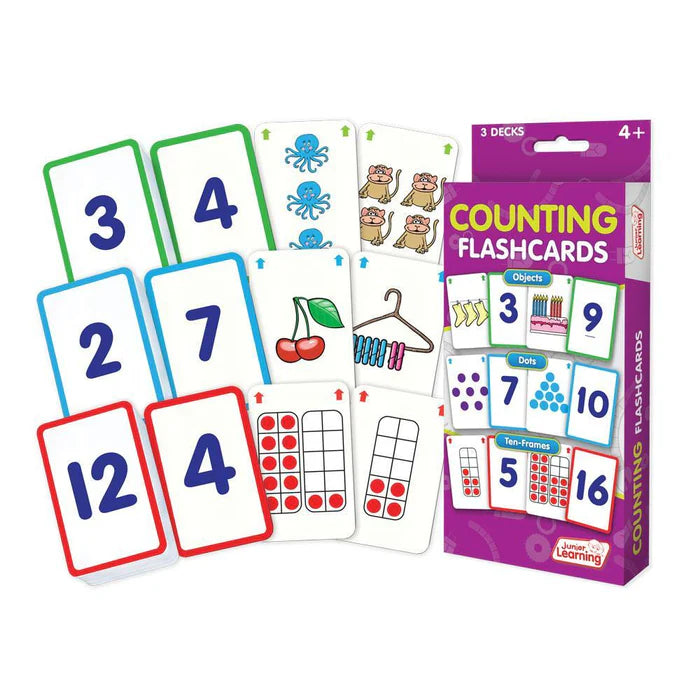 Junior Learning Counting Flashcards, Ages 4+ (JL 210) – Ramrock School ...