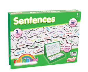 Junior Learning Rainbow Magnetic Sentences Pop-Up Box w/ Magnetic Board (JL 612)
