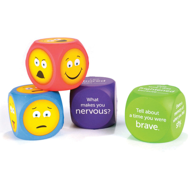 Learning Resources Set of 4 Soft Foam Emoji Cubes (LER 7289)