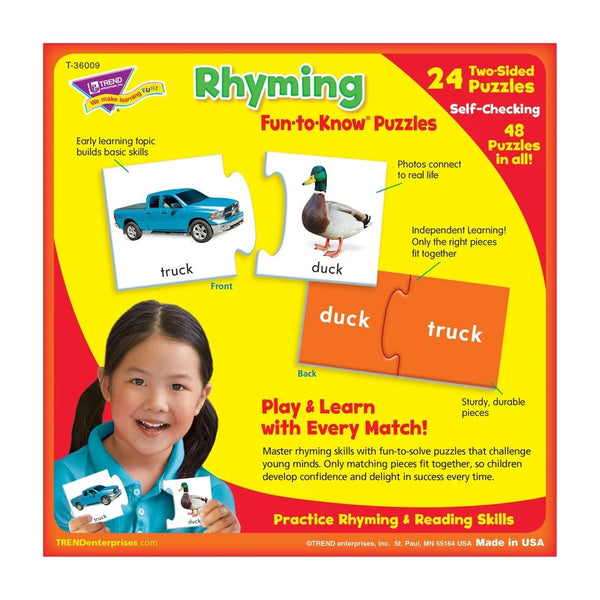 Trend Rhyming Fun-to-Know Puzzles (T-36009)