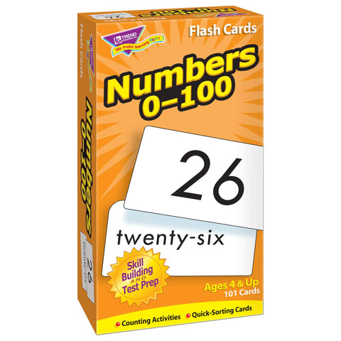 Trend Numbers 0-100 Flash Cards (T 53107)