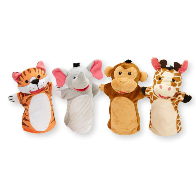 Melissa & Doug Zoo Friends Hand Puppets, Set of 4 (LCI 9081)
