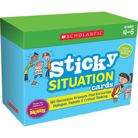 Scholastic News Sticky Situation Cards Grades 4-6 (SC 716847)