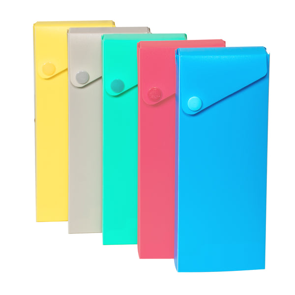 C-Line Slider Poly Pencil Case, Assorted Colors (CLI 05600)