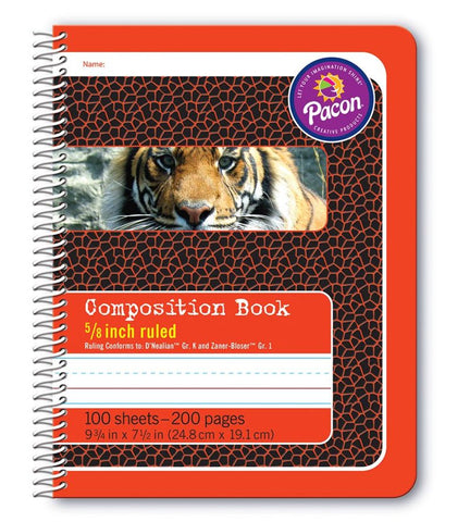 Pacon Primary 5/8" Composition Book, 9-3/4" X 7-1/2" (P 2432)