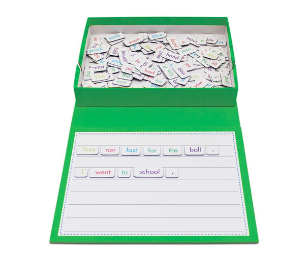 Junior Learning Rainbow Magnetic Sentences Pop-Up Box w/ Magnetic Board (JL 612)