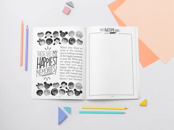 Coping Skills for Kids My Happiness Journal Activity Book (CSKABMHJ)