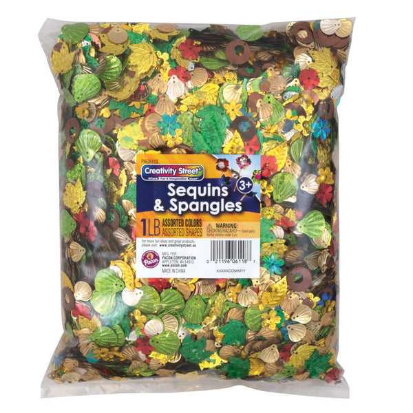 Creativity Street Sequins and Spangles, 1 lb Bag (PAC 6118)
