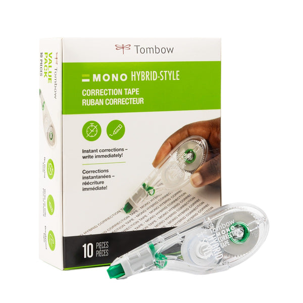 Tombow MONO Correction Tape Hybrid Style, 10-Pack (TB 68721)