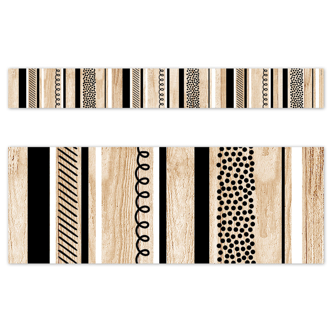 CTP Core Decor Stripes and Doodles on Wood EZ Border (CTP 10976)