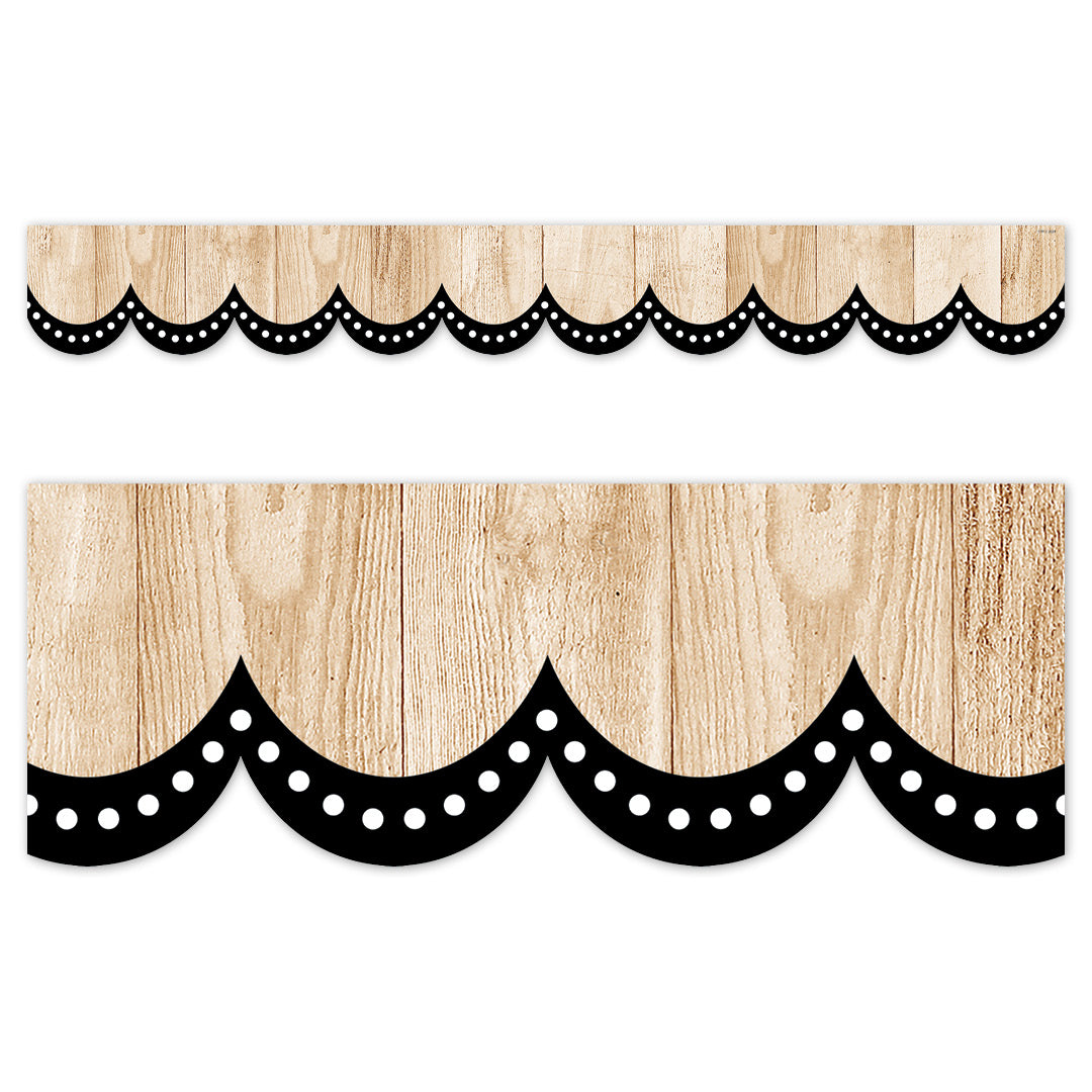 CTP Core Decor Dotted Scallops on Wood EZ Border (CTP 10980)