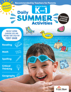 Evan-Moor Daily Summer Activities:  Grades K-1 - Activity Book (EMC 1071)