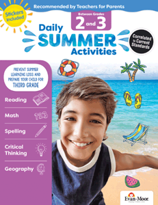Evan-Moor Daily Summer Activities:  Grades 2-3 - Activity Book (EMC 1073)