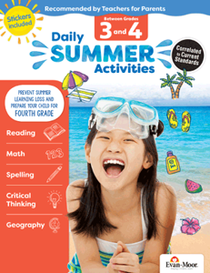 Evan-Moor Daily Summer Activities: Grades 3-4 - Activity Book (EMC 1074)
