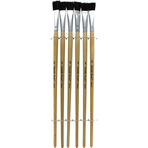Creativity Street 0.5" Easel Brushes, Long Handle, 6 Brushes (PAC5936)