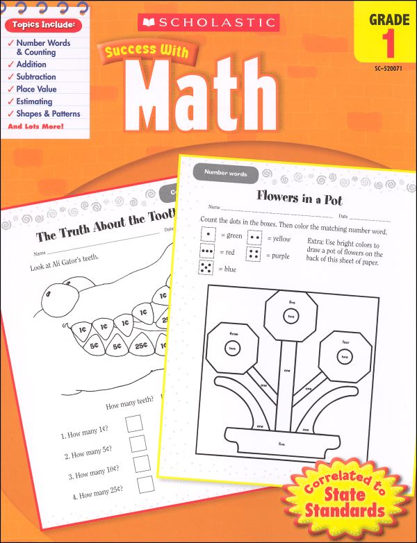 Scholastic Success with MATH Grade 1 Activity Book (SC-520071)