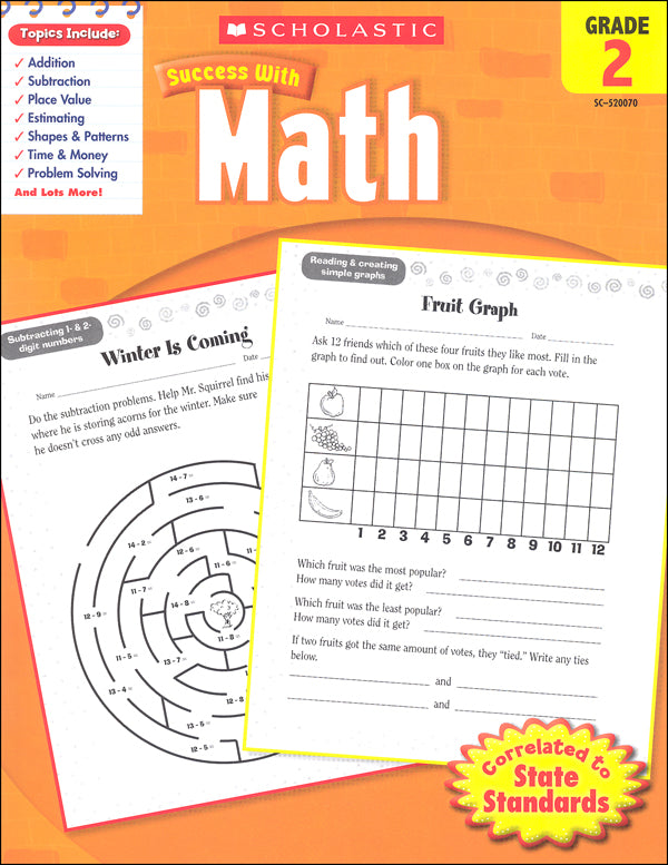 Scholastic Success with MATH Grade 2 Activity Book (SC-520070)
