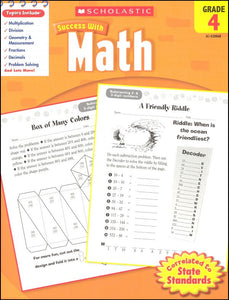 Scholastic Success with MATH Grade 4 Activity Book (SC-520068)