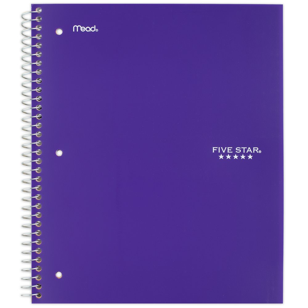 Five Star® Wirebound Notebook - 3 Sub 150ct Wide Ruled (05204)