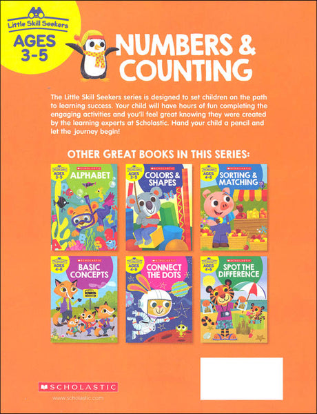 Scholastic Little Skill Seekers NUMBERS & COUNTING Activity Book Ages 3-5 (825554)