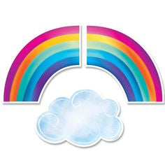 Creative Teaching Rainbows and Clouds 6" Designer Cut-Outs, 36 Pieces (CTP8662)