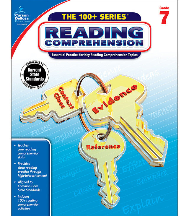 Carson Dellosa Reading Comprehension Workbook Grade 7 (CD 104857)