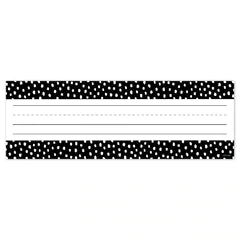 Creative Teaching Press Messy Dots on Black Name Plates (CTP 10620)