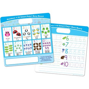 Ashley Numbers Counting 1-10 Smart Poly Dry Erase Busy Board (ASH98001)